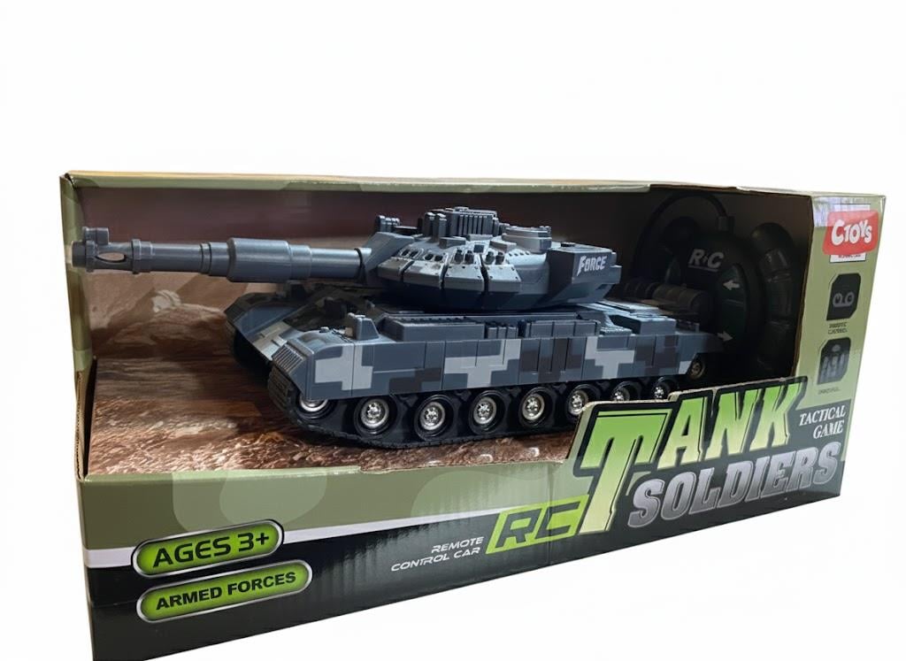 Kumandalı Arabalar, Ceren, CTOY USB Sarjlı Uzaktan Kumandalı Tank 97983 Gri