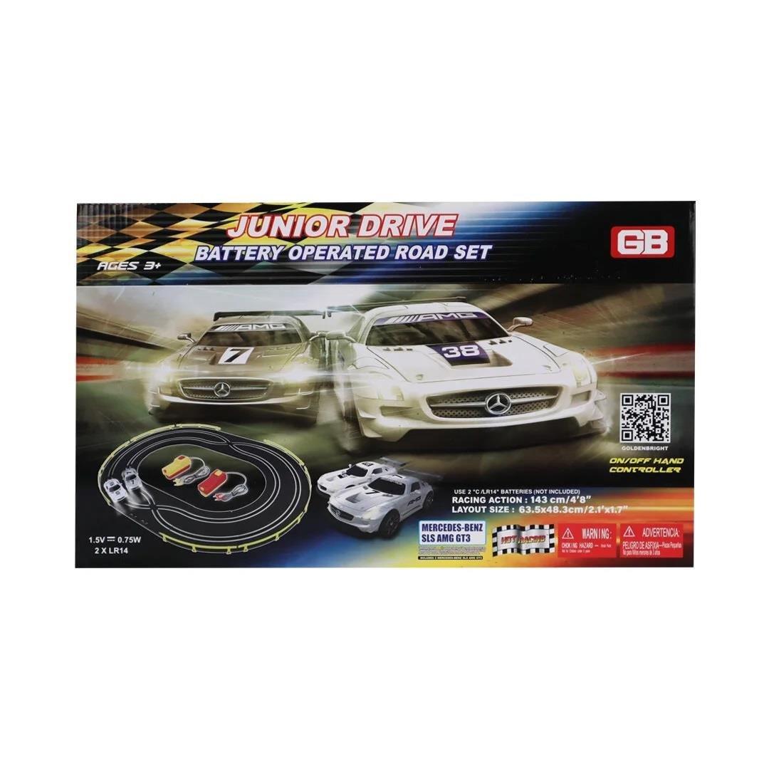 Kumandalı Arabalar, MEGA OYUNCAK, Junior Drive 2 Mercedes Arabalı Yarış Pisti Seti