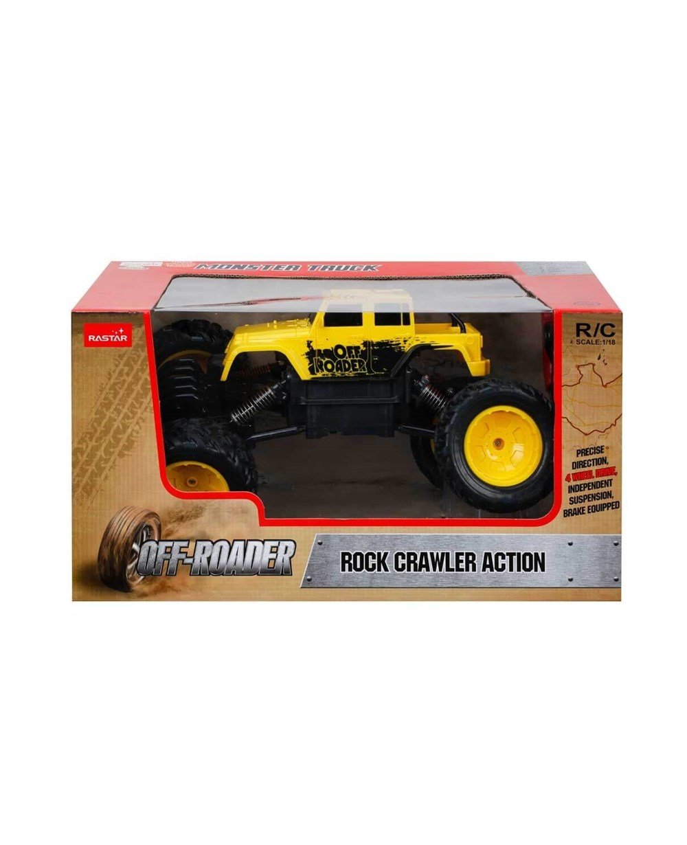 Kumandalı Arabalar, Sunman, Rastar 1:18 Rock Crawler Uzaktan Kumandalı Aksiyon Aracı 07544 Sarı