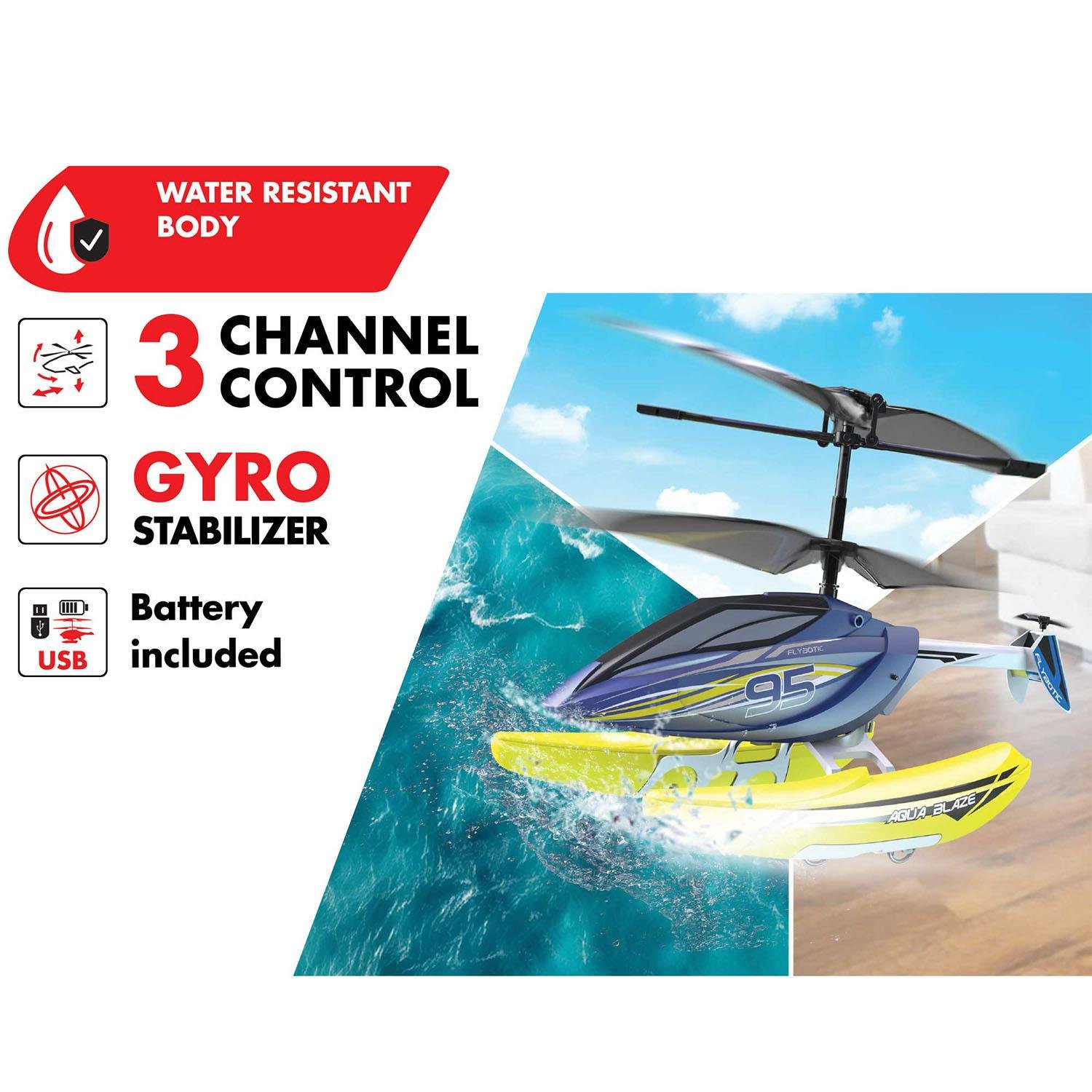 Kumandalı Arabalar, NECOTOYS, Silverlit Aqua Blaze Kumandalı Helikopter 84795