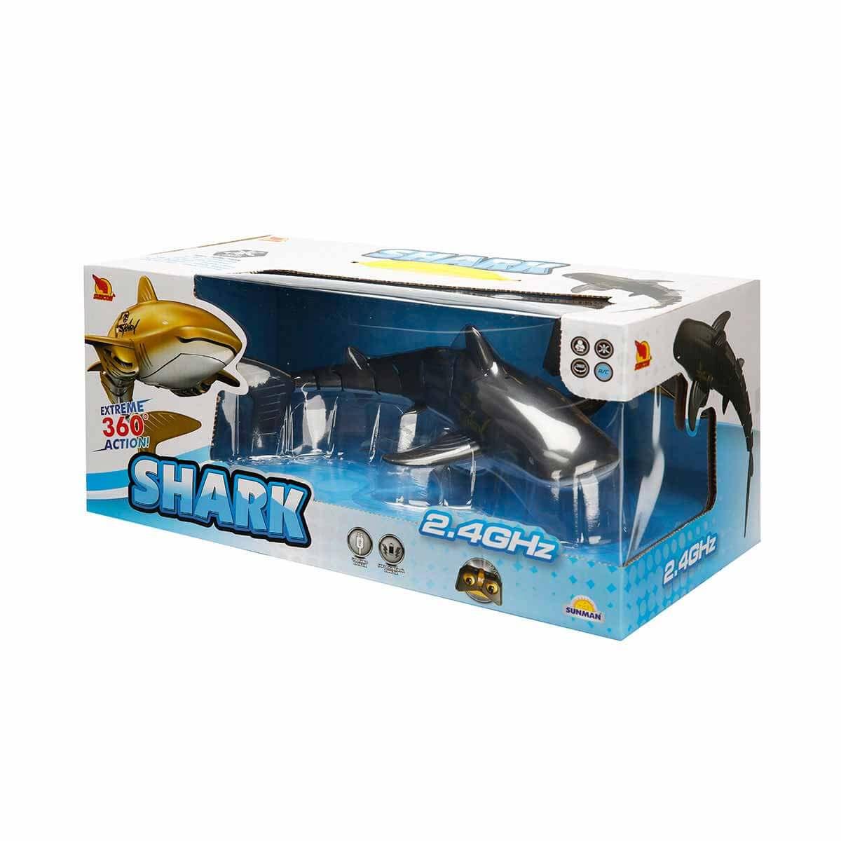 Kumandalı Arabalar, Sunman, Uzaktan Kumandalı Suncon 360 Derece Dönen Köpek Balığı 33272 Siyah