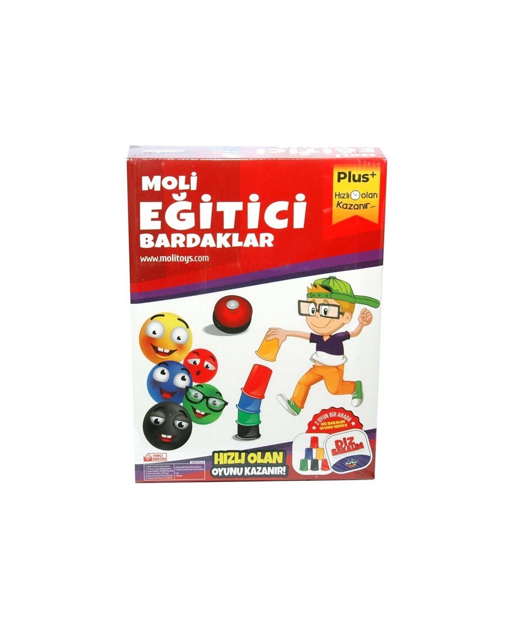 Kutu Oyunları, Moli Toys, Eğitici Bardaklar – 2 Oyun 1 Arada – Eğitici Zeka ve Strateji Oyunu