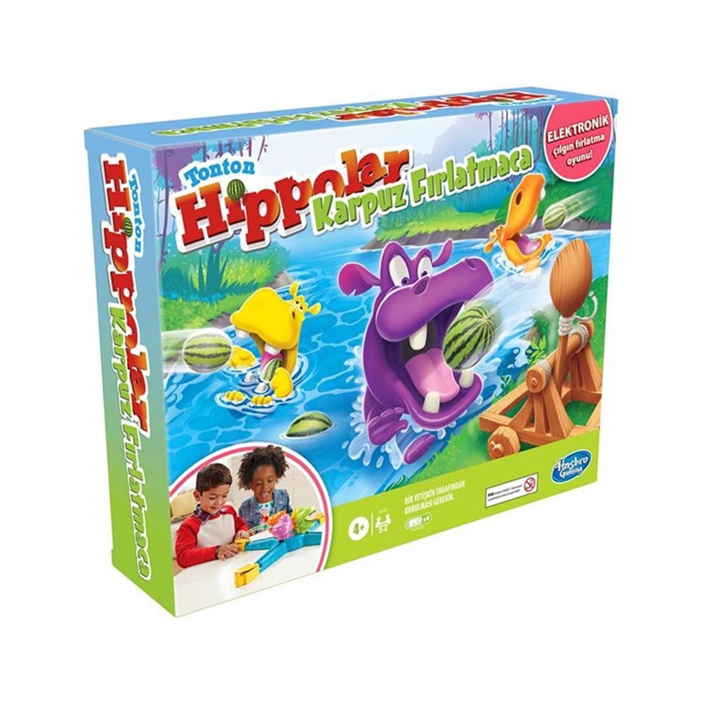 Kutu Oyunları, HASBRO GAMİNG, Tonton Hippolar Karpuz Fırlatmaca E9707