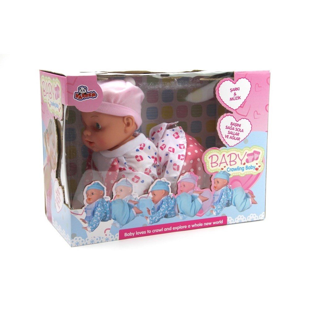 Kutulu Emekleyen Bebek 13inch (Başını Sallar) 3322-6