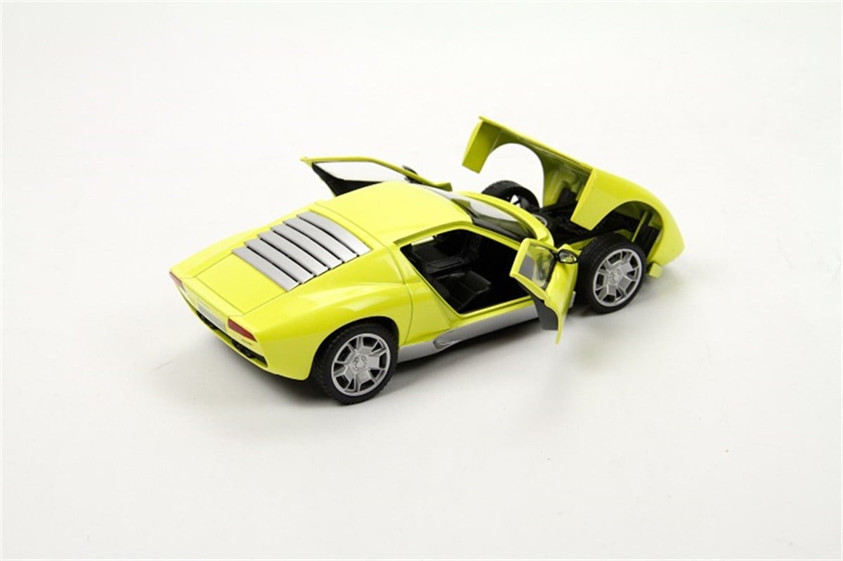 Lamborghini Miura Concept 1:24 Koleksiyon Model Araba Sarı Motor Max