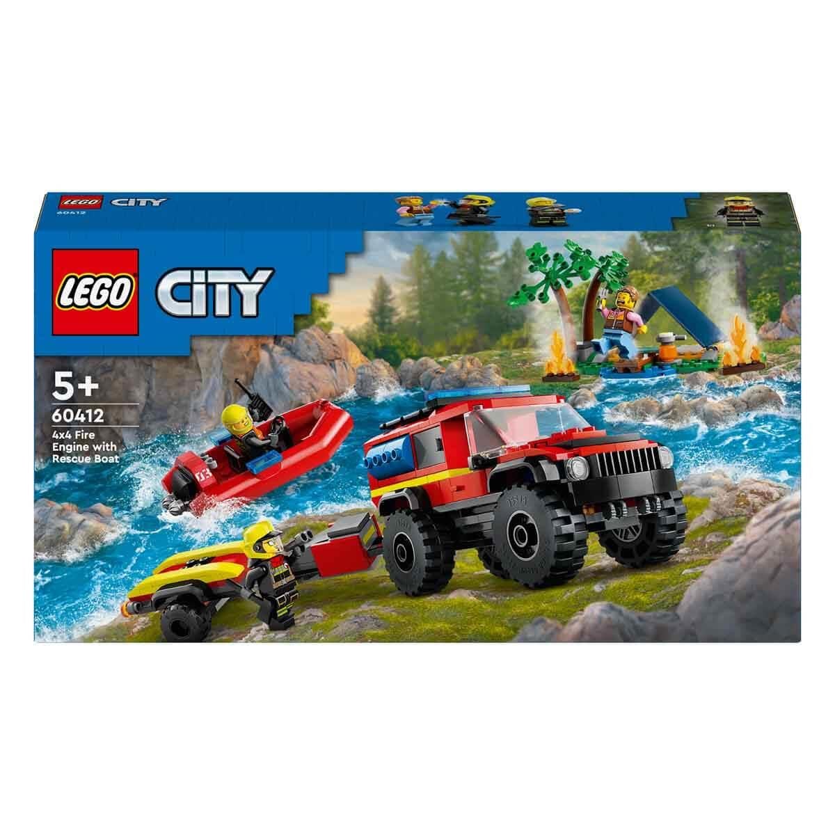 Lego City, Lego, LEGO City 4x4 Kurtarma Botlu İtfaiye Kamyonu 60412