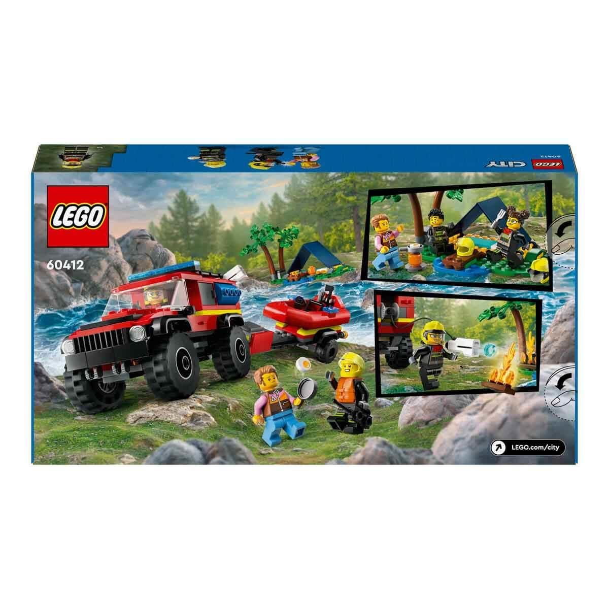 Lego City, Lego, LEGO City 4x4 Kurtarma Botlu İtfaiye Kamyonu 60412
