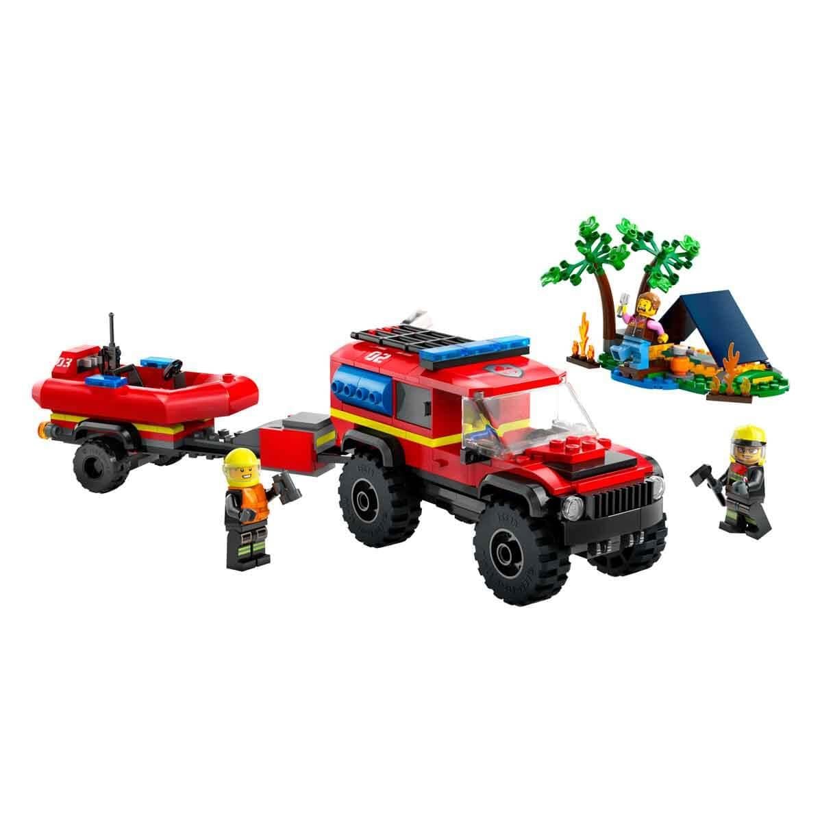 Lego City, Lego, LEGO City 4x4 Kurtarma Botlu İtfaiye Kamyonu 60412
