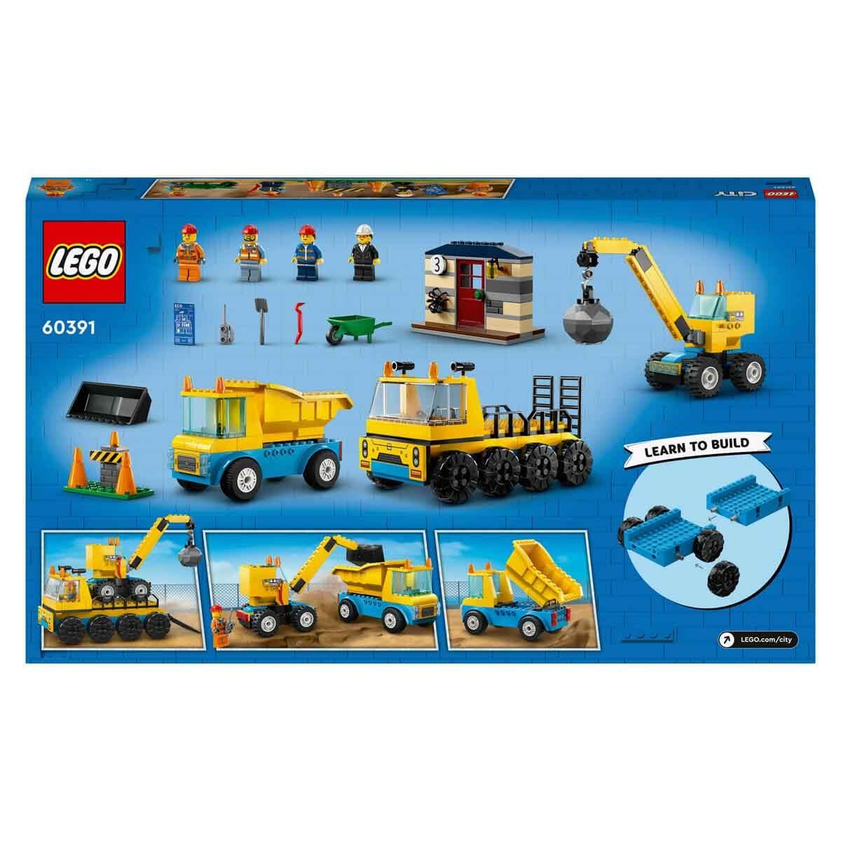 Lego City, Lego, LEGO City İnşaat Kamyonları ve Yıkım Gülleli Vinç 60391