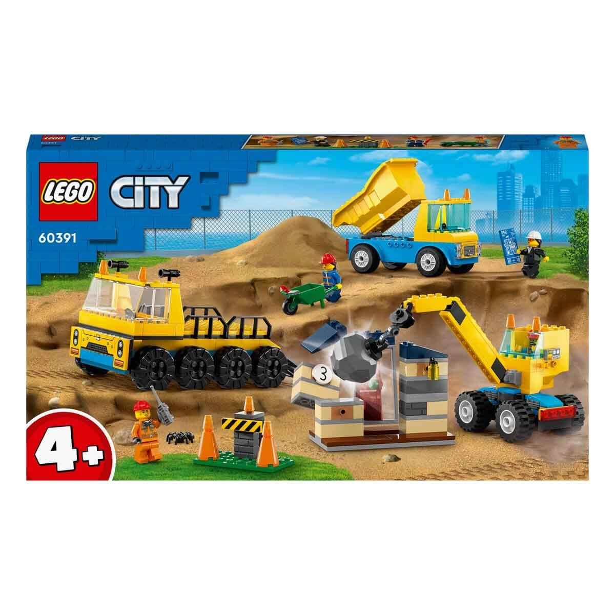 Lego City, Lego, LEGO City İnşaat Kamyonları ve Yıkım Gülleli Vinç 60391