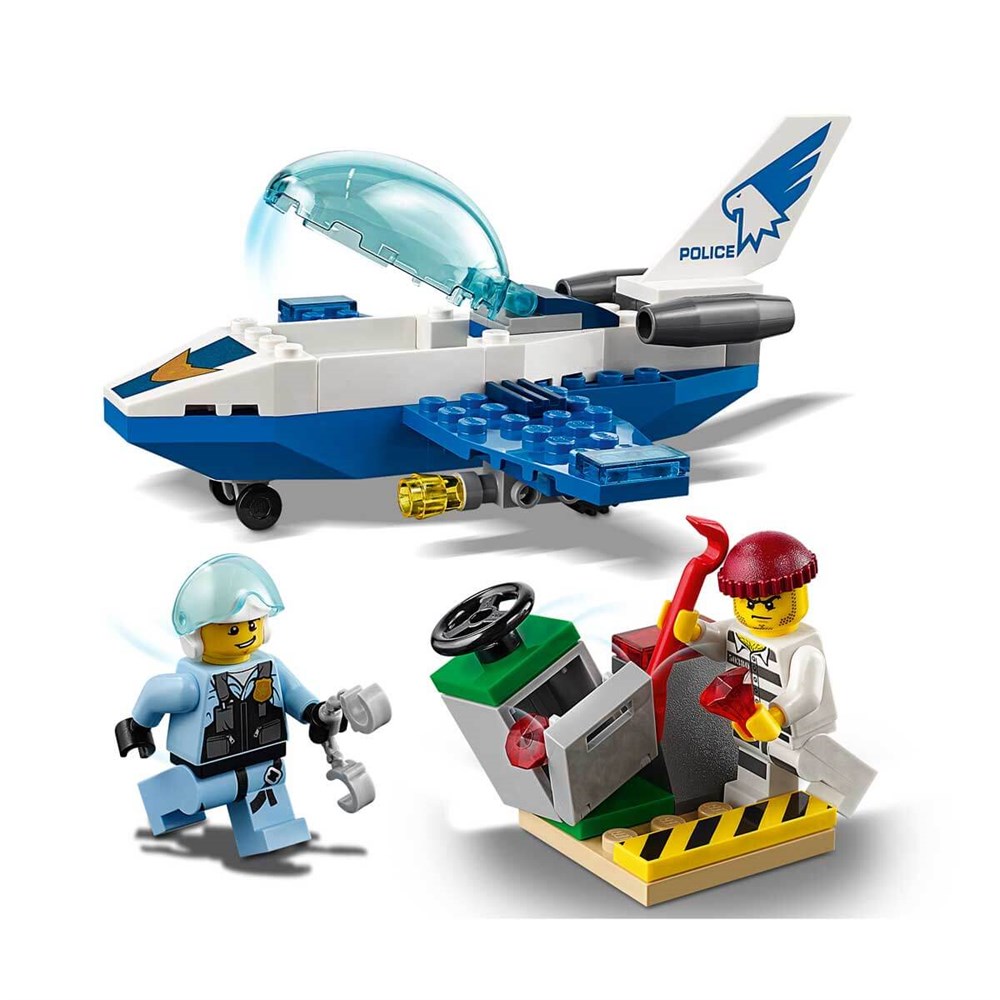 Lego City, Lego, LEGO City Police Gökyüzü Polisi Jet Devriye Lego Seti 54 Parça-60206
