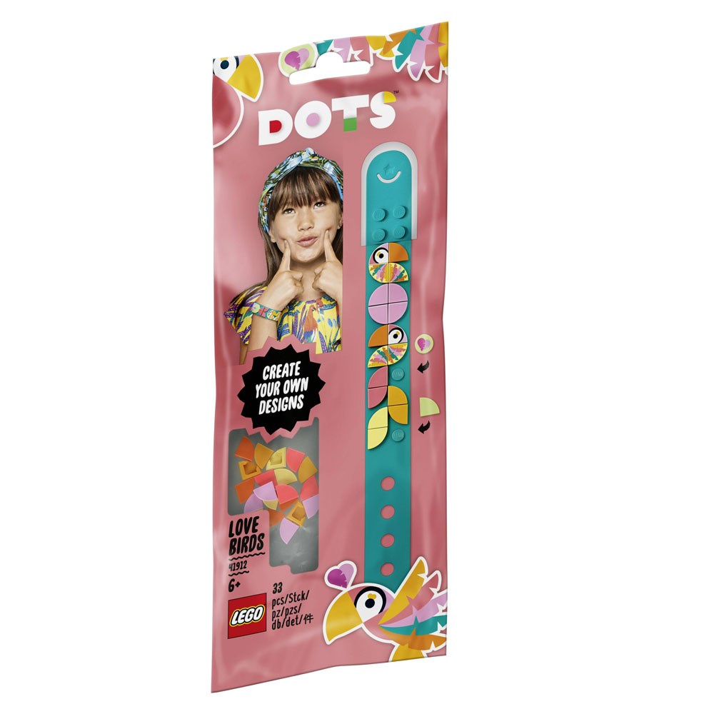 Lego Dots, Lego, LEGO Dots Birds Bracelet 41912 Renkli Kuşlar Bilekliği Lego Seti