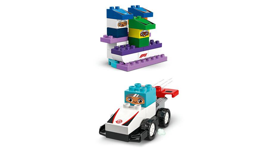 Lego Duplo, Lego, LEGO DUPLO Kasabası F1 Takımı Yarış Arabaları ve Sürücüler 10445