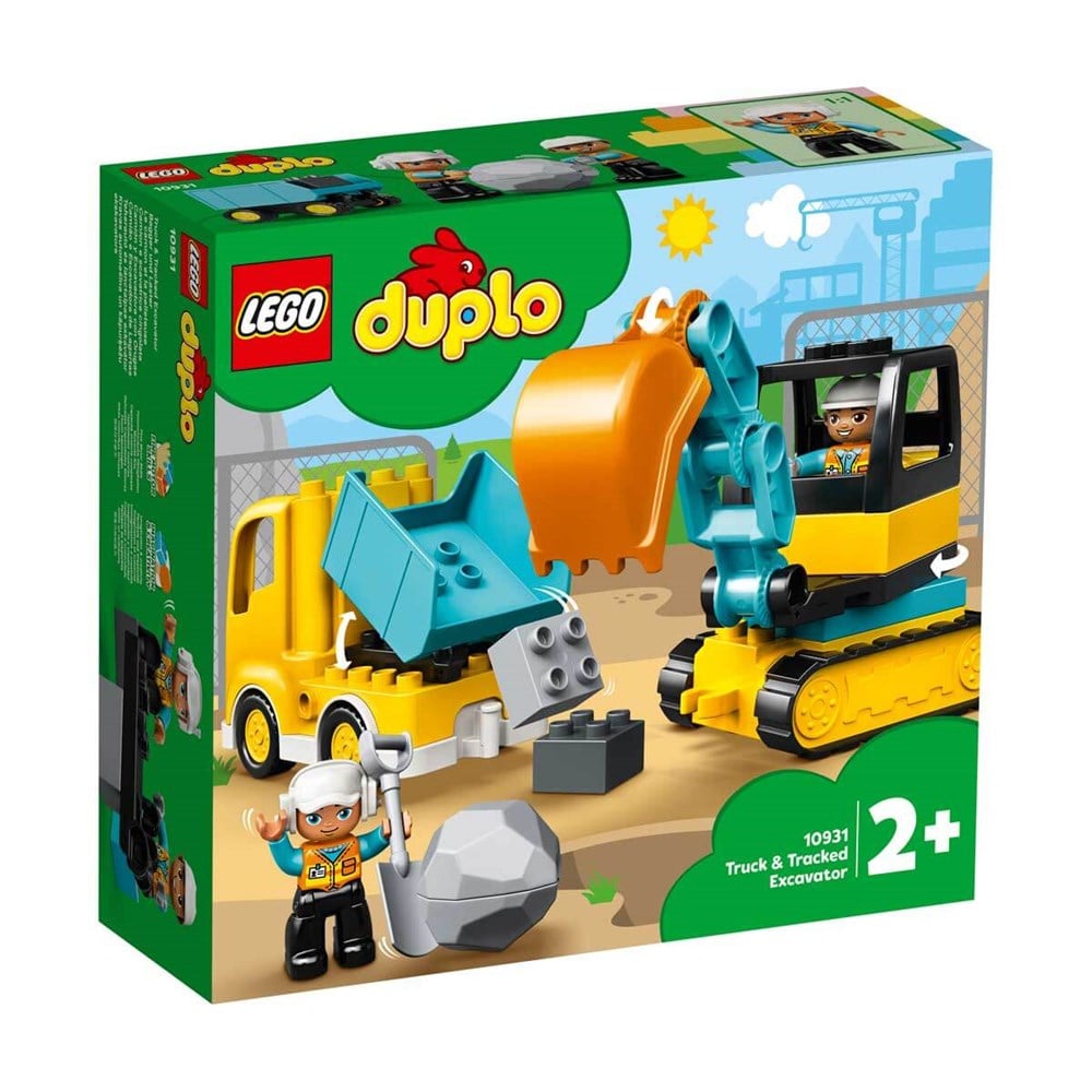 Lego Duplo, Lego, LEGO DUPLO Town Kamyon ve Paletli Kazıcı 10931