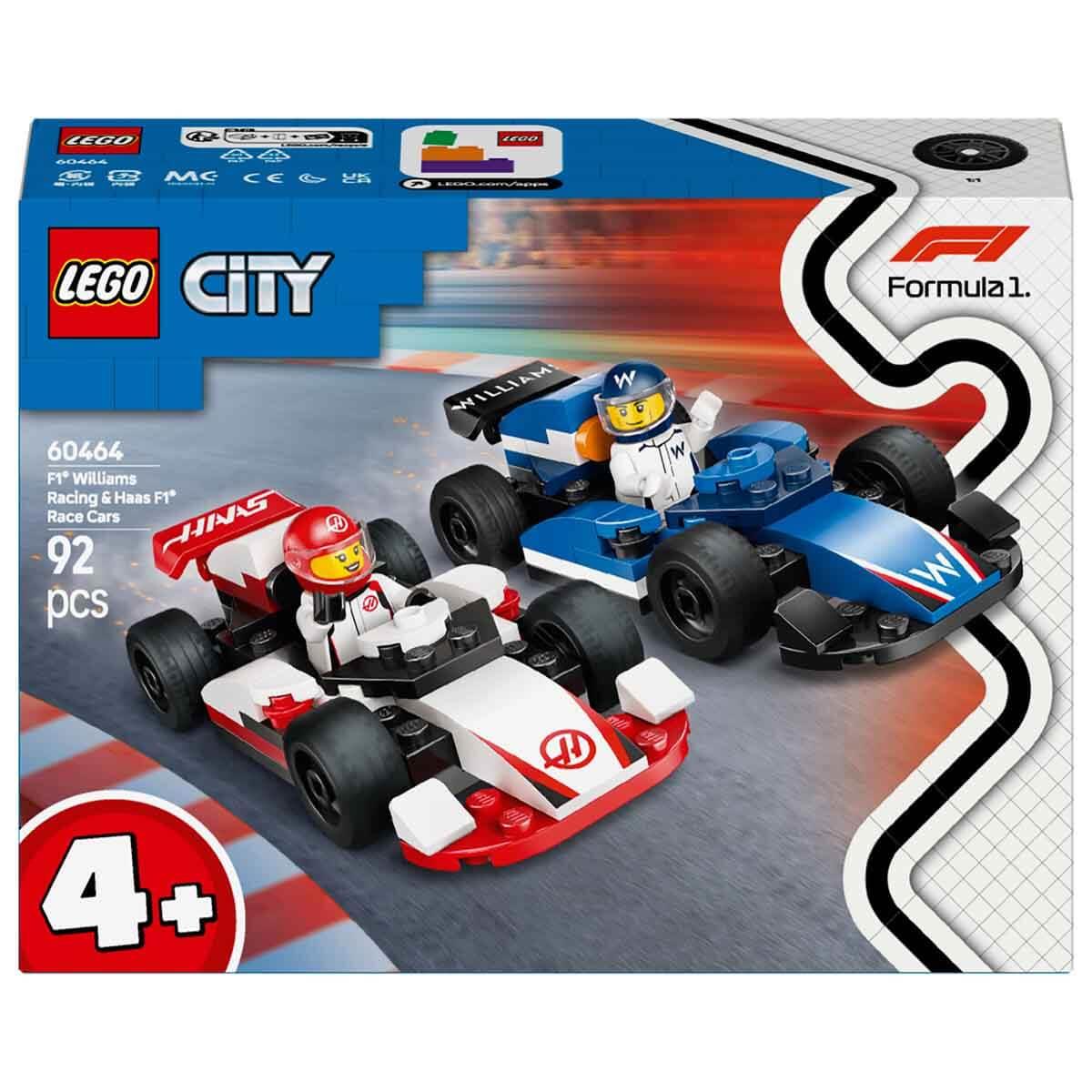 Lego Oyun Setleri, Lego, LEGO City F1 Williams Racing ve Haas F1 Yarış Arabaları 60464
