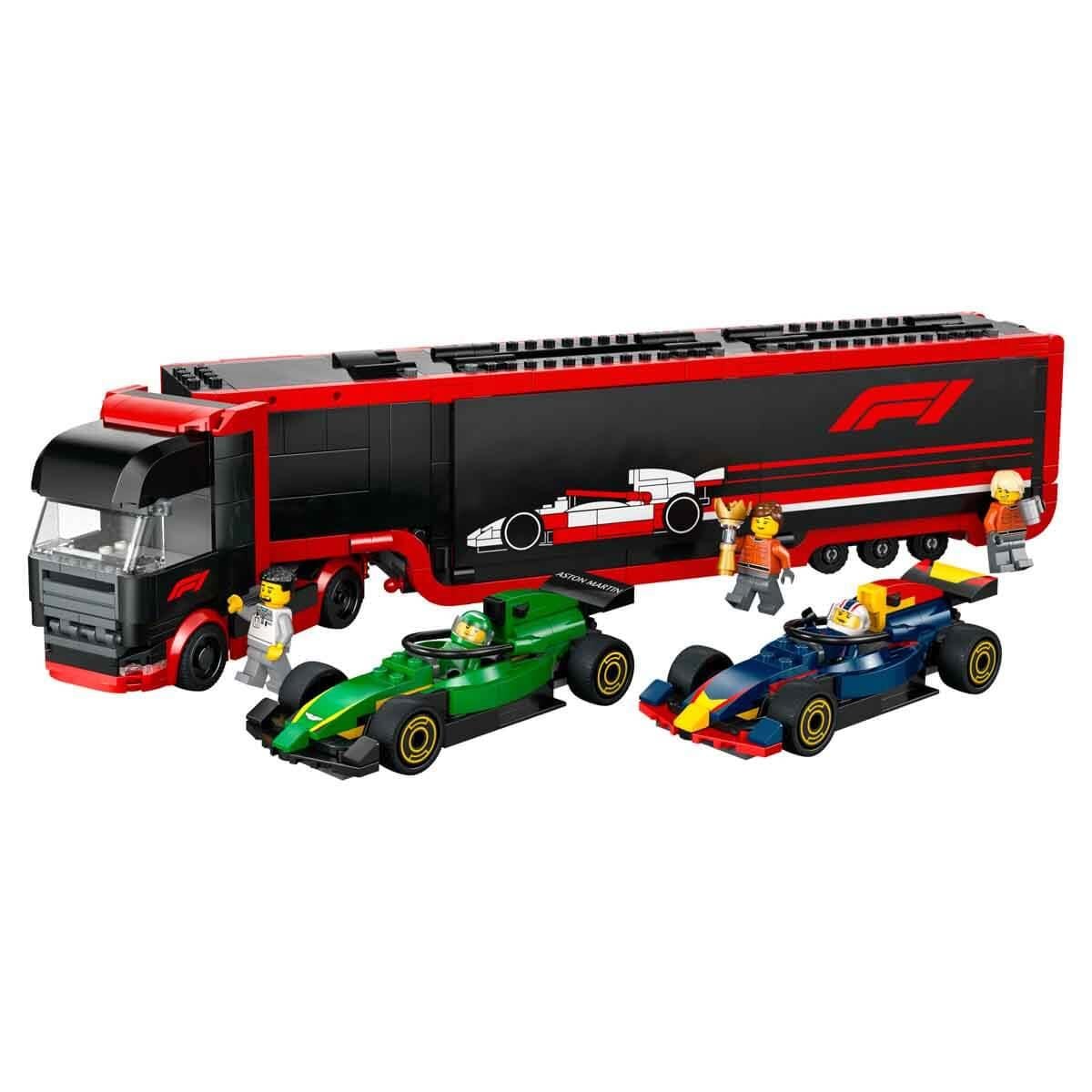 Lego Oyun Setleri, Lego, LEGO City RB20 ve AMR24 F1 Arabalı F1 Kamyonu 60445