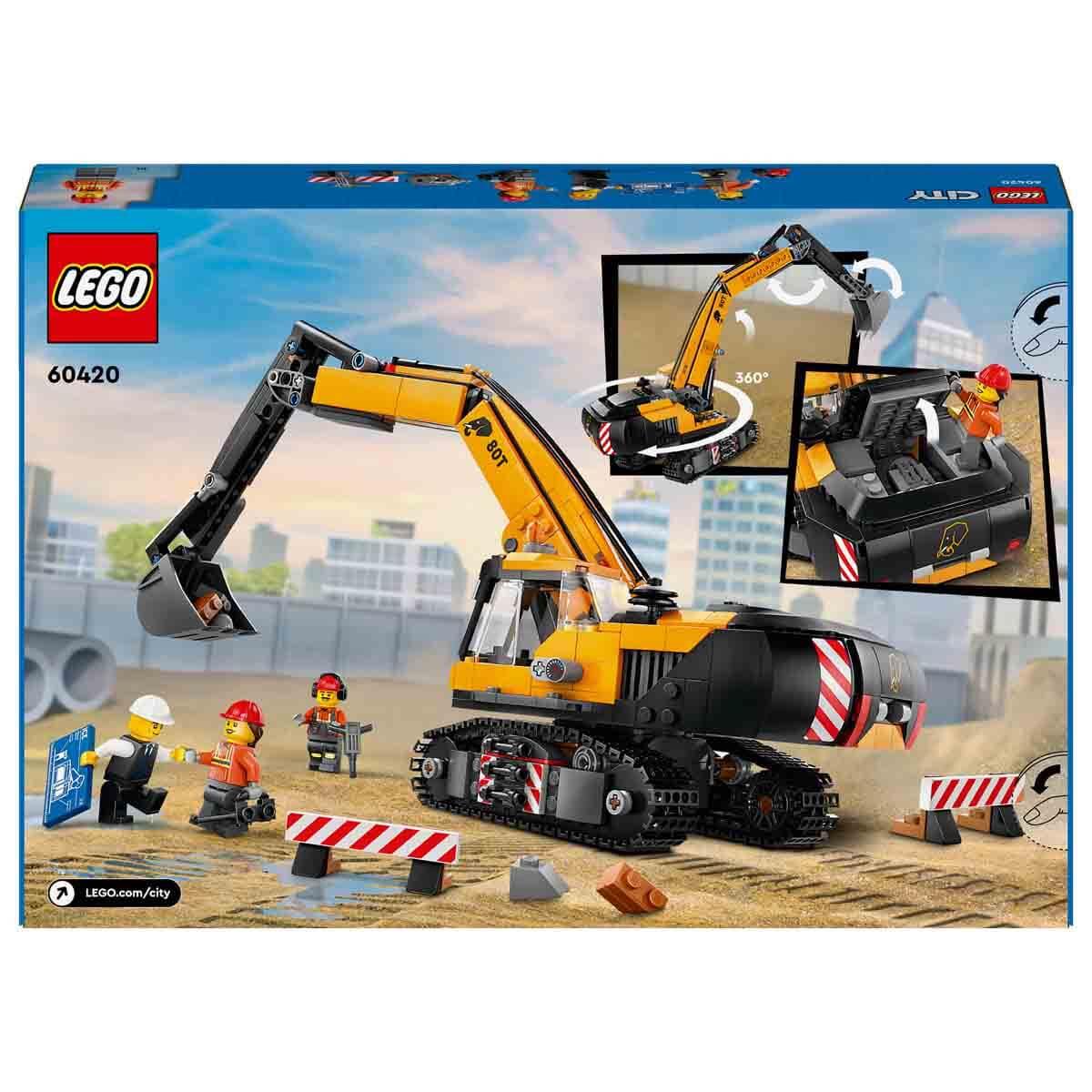 Lego Oyun Setleri, Lego, LEGO City Sarı İnşaat Ekskavatörü 60420