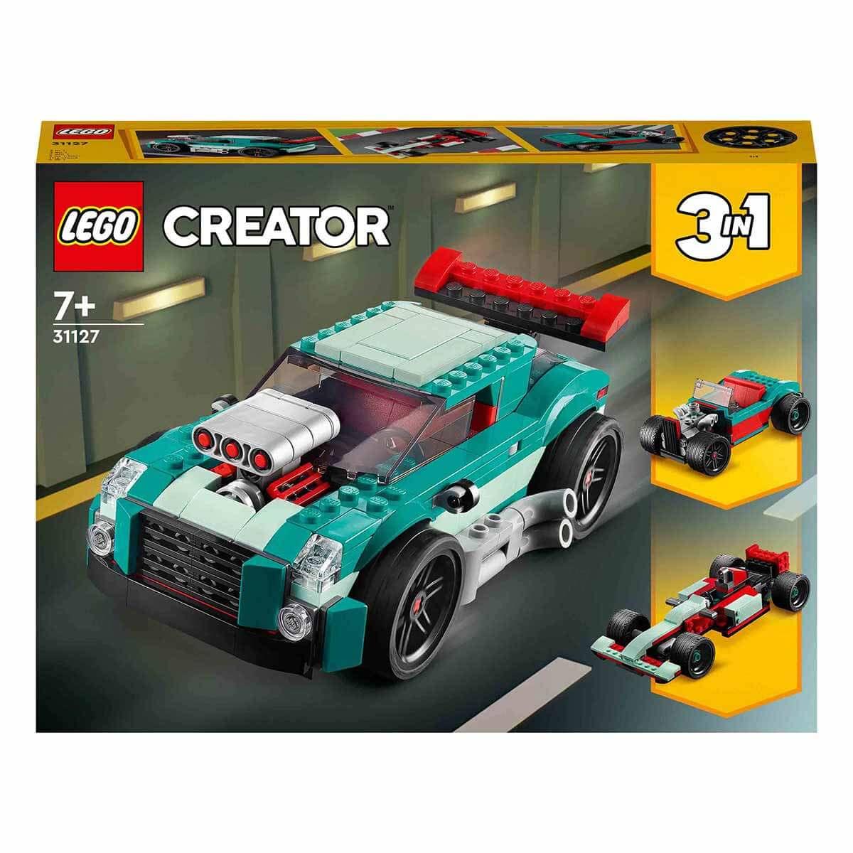 Lego Oyun Setleri, Lego, LEGO Creator 3'ü 1 Arada Sokak Yarışçısı 258 Parça 31127