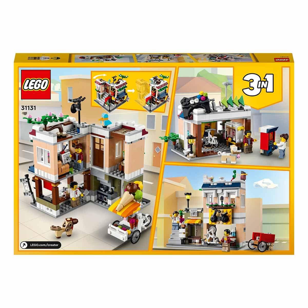 Lego Oyun Setleri, Lego, LEGO Creator 3'ü 1 Arada Şehir Merkezi Makarna Dükkanı 31131