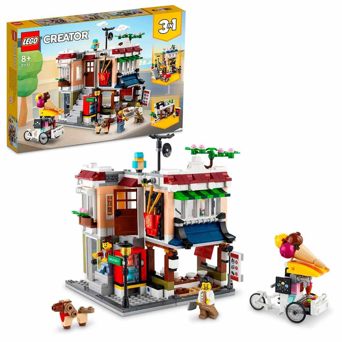 Lego Oyun Setleri, Lego, LEGO Creator 3'ü 1 Arada Şehir Merkezi Makarna Dükkanı 31131
