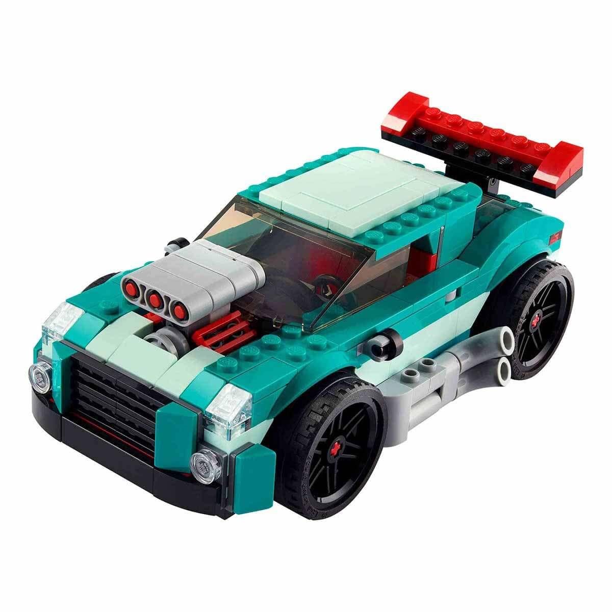 Lego Oyun Setleri, Lego, LEGO Creator 3'ü 1 Arada Sokak Yarışçısı 258 Parça 31127