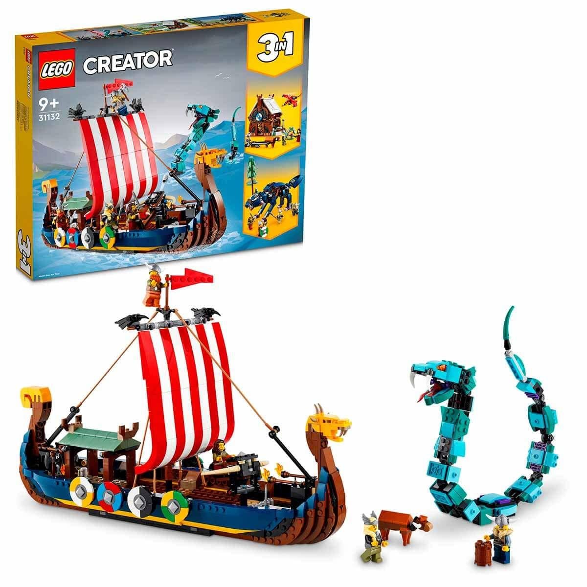 Lego Oyun Setleri, Lego, LEGO Creator 3'ü 1 Arada Viking Gemisi ve Midgard Yılanı 31132
