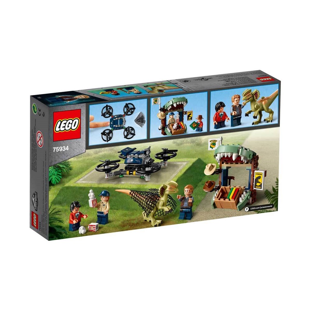 Lego Oyun Setleri, Lego, LEGO Jurassic World Dilophosaurus Kaçıyor 75934