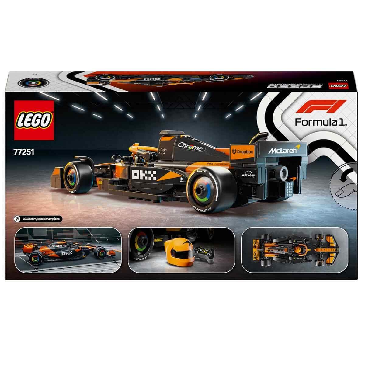 Lego Speed Champion, Lego, LEGO Speed Champions McLaren F1 Team MCL38 Yarış Arabası 77251