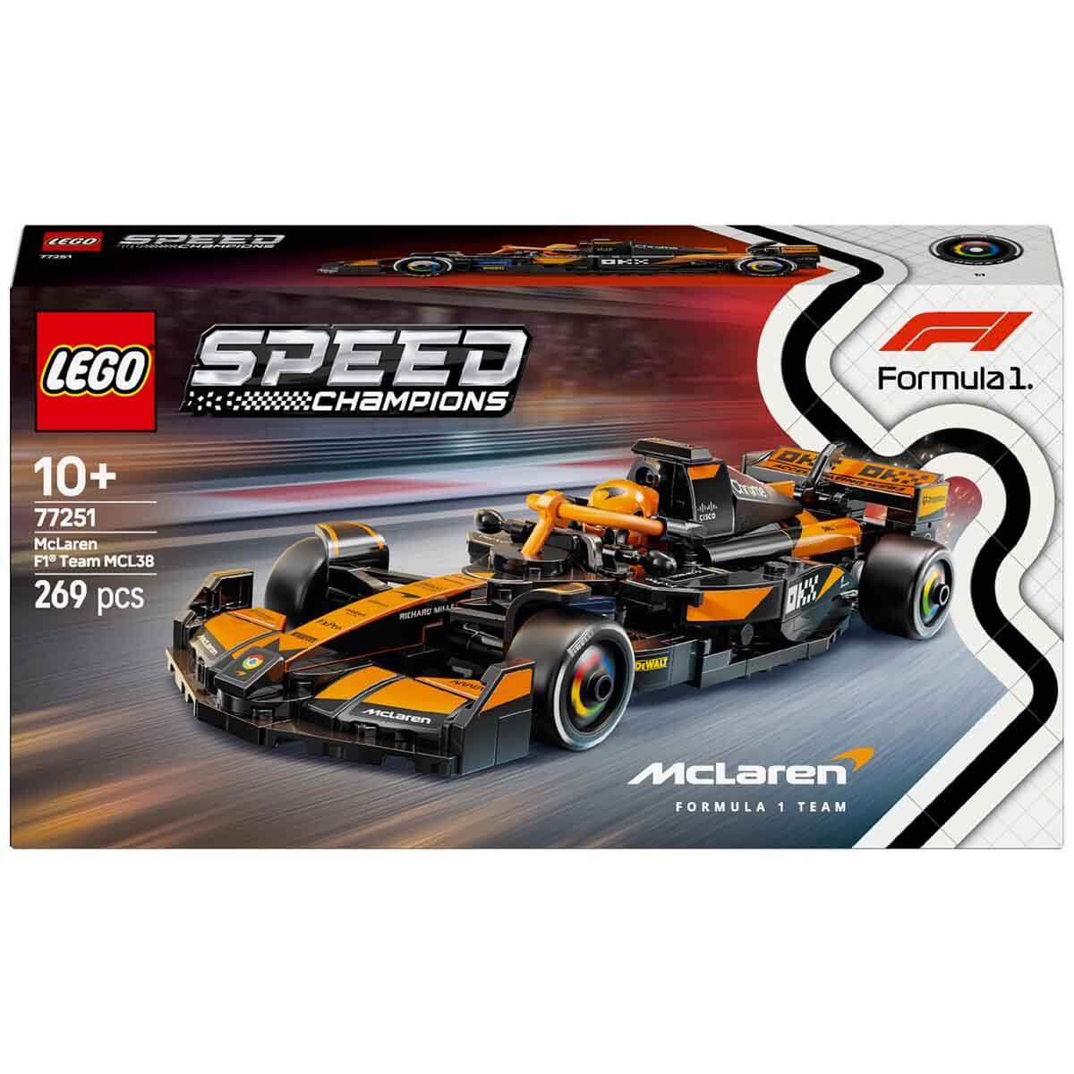 Lego Speed Champion, Lego, LEGO Speed Champions McLaren F1 Team MCL38 Yarış Arabası 77251