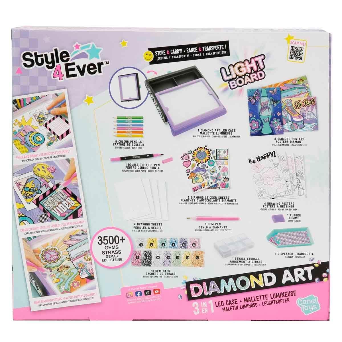 Makyaj ve Güzellik Setleri, Sunman, 3in1 Style 4 Ever LED Işıklı Elmas Sanatı Seti