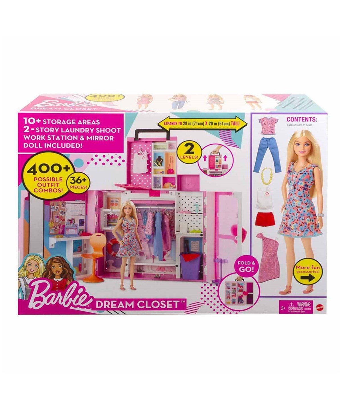 Makyaj ve Güzellik Setleri, Barbie, Barbie ve Yeni Rüya Dolabı Oyun Seti HGX57