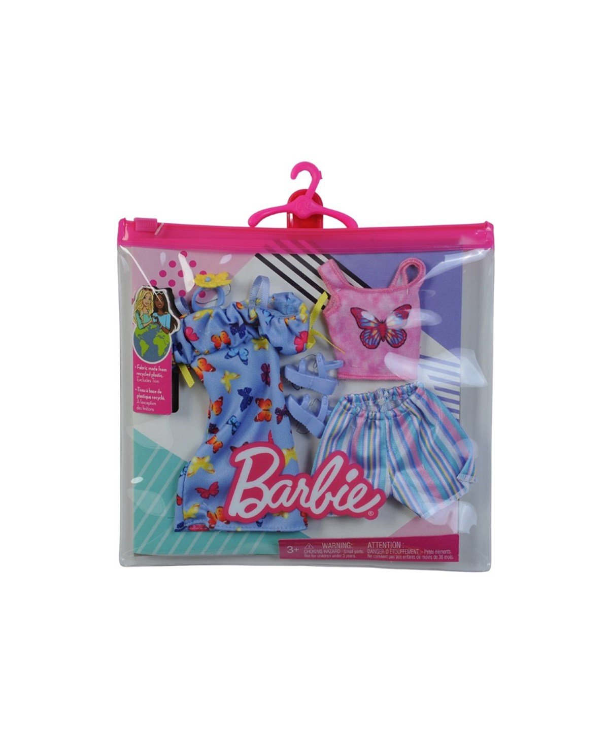 Makyaj ve Güzellik Setleri, Barbie, Barbie'nin Kıyafet Koleksiyonu 2'li Paketler GWF04 GWC32 HBV68