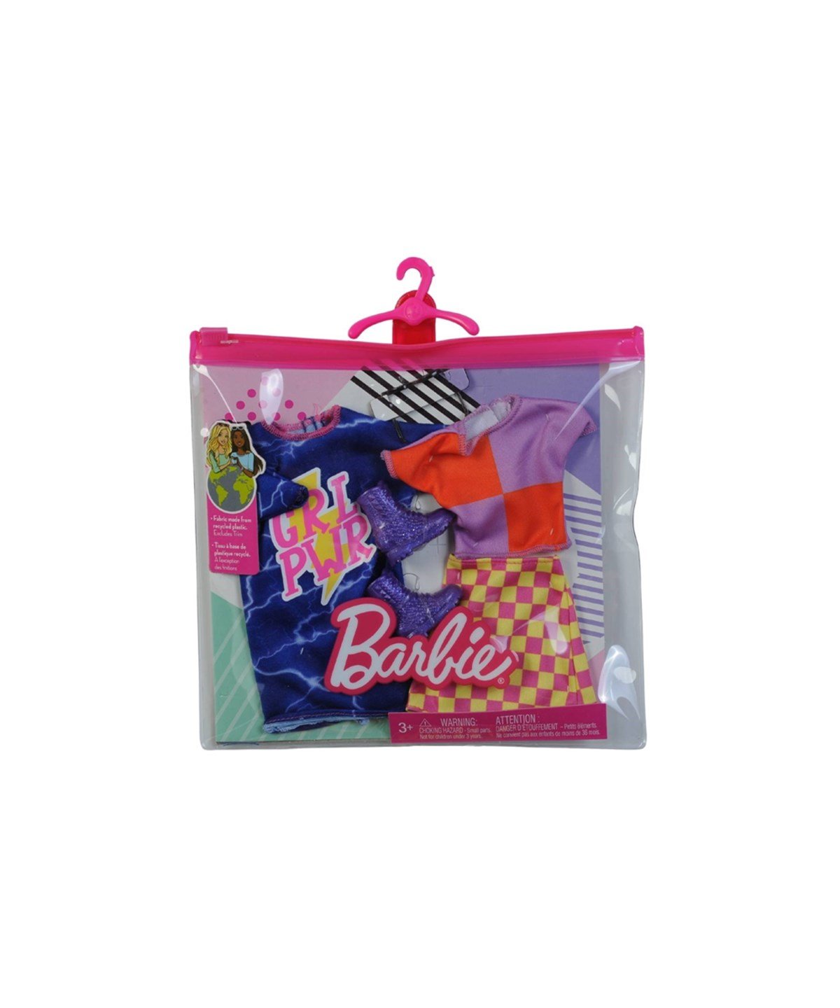 Makyaj ve Güzellik Setleri, Barbie, Barbie'nin Kıyafet Koleksiyonu 2'li Paketler GWF04 GWC32 HBV69