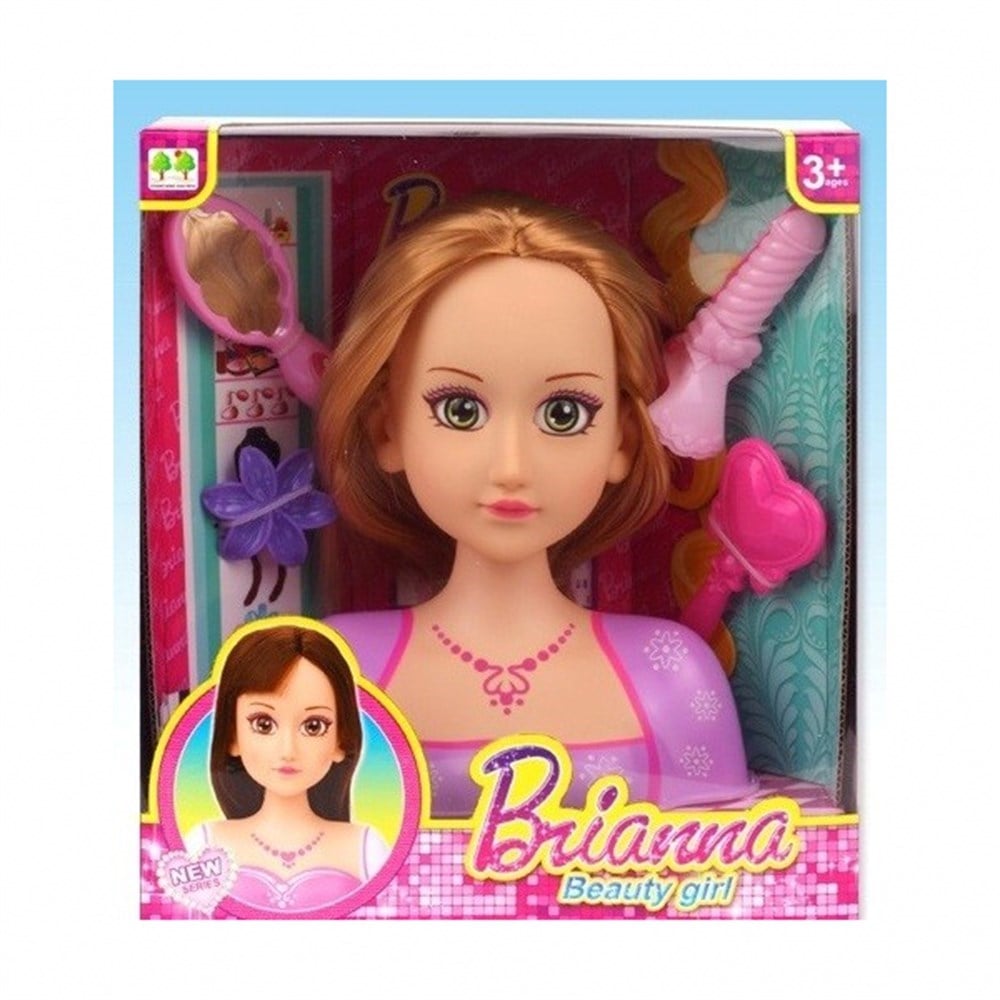Makyaj ve Güzellik Setleri, Merkez Oyuncak, Brianna Saç Tasarım Büstü Oyuncak Güzellik Seti 02687 Sarışın