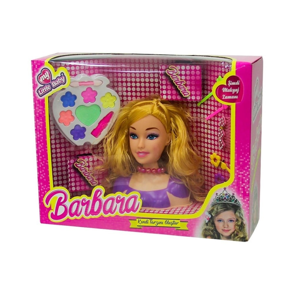 Makyaj ve Güzellik Setleri, Merkez Oyuncak, Limon Saç Tasarım ve Makyaj Büstü Oyuncak Güzellik Seti