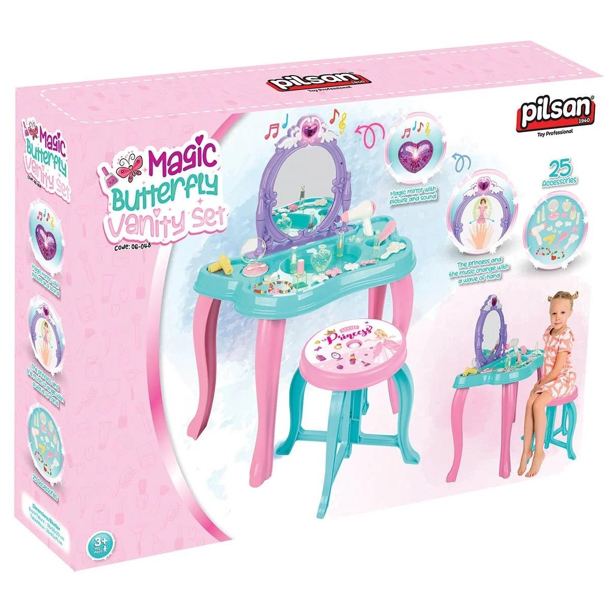 Makyaj ve Güzellik Setleri, Pilsan, Pilsan Sihirli Kelebek Makyaj Masası 06 048