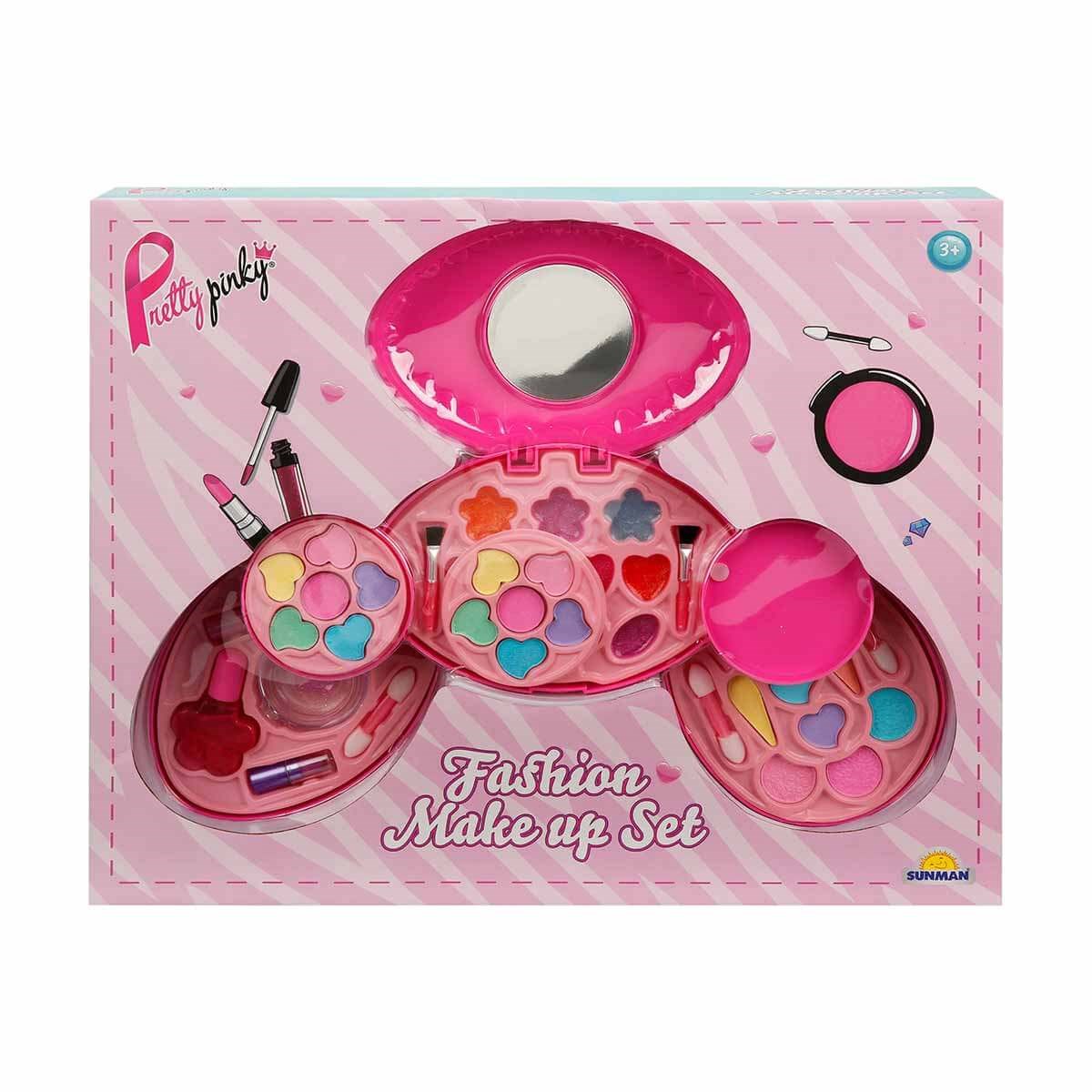 Makyaj ve Güzellik Setleri, Sunman, Pretty Pinky Aynalı 5 Katlı Makyaj Güzellik Seti