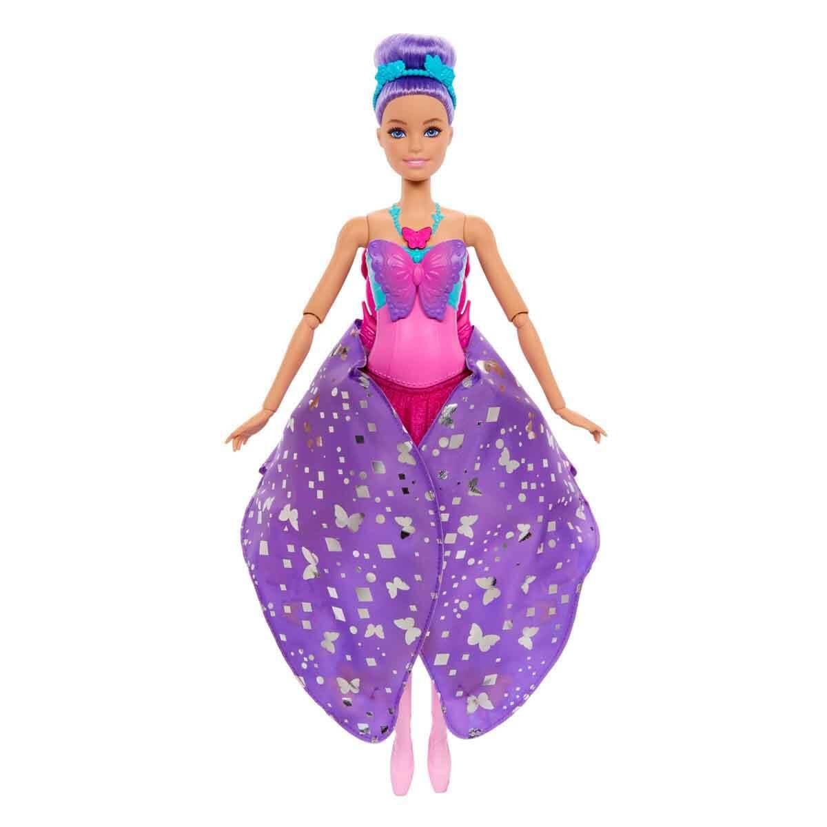Manken Bebekler, Barbie, 2in1 Barbie Kelebek Dansçı Bebek HXJ10