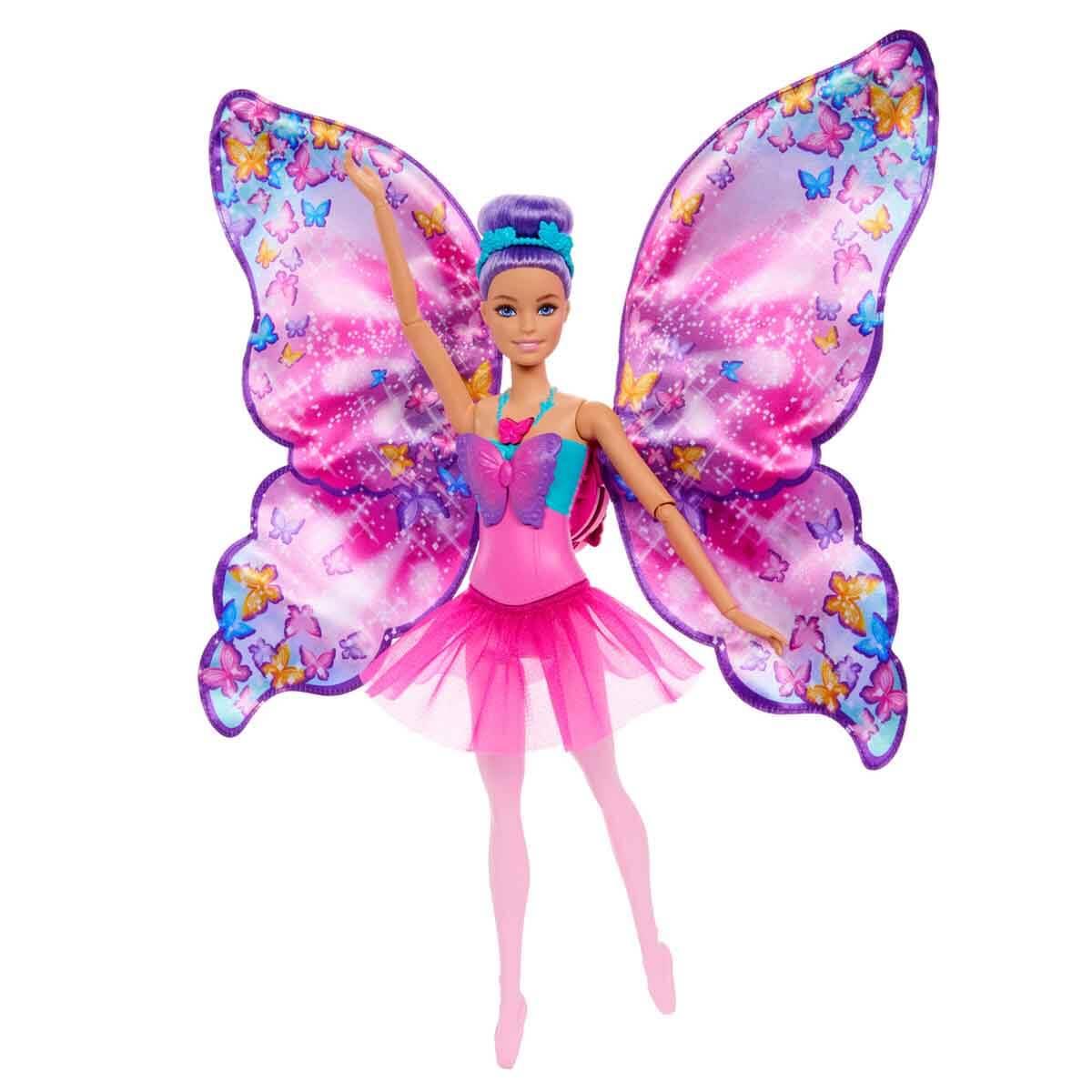 Manken Bebekler, Barbie, 2in1 Barbie Kelebek Dansçı Bebek HXJ10