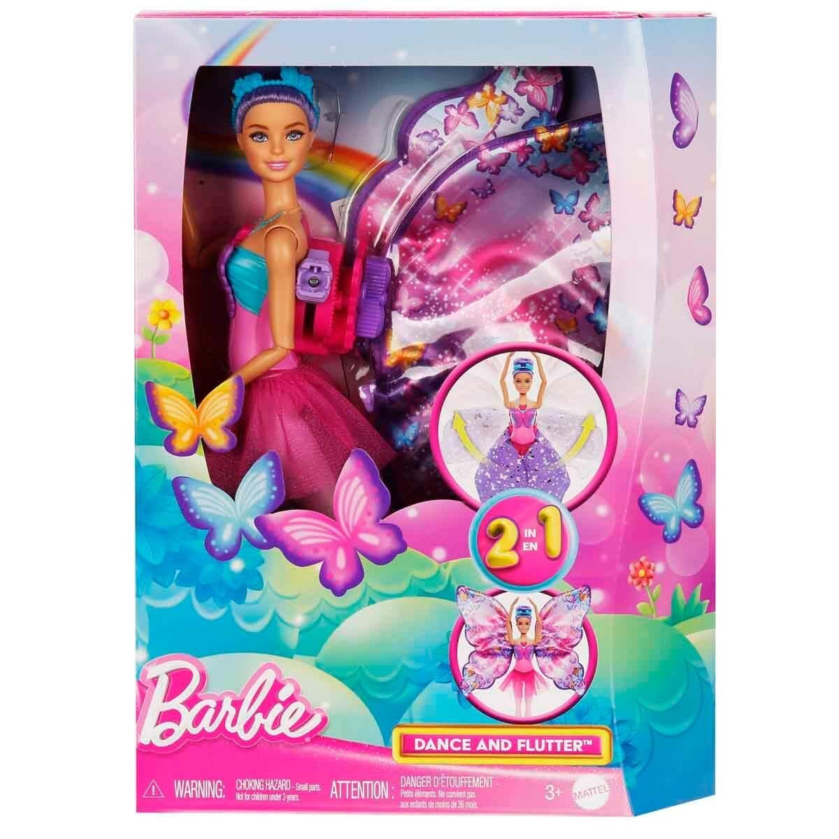 Manken Bebekler, Barbie, 2in1 Barbie Kelebek Dansçı Bebek HXJ10