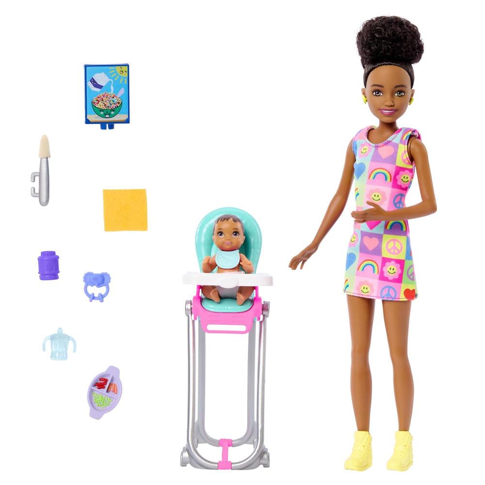 Manken Bebekler, Barbie, Barbie Bebek Bakıcılığı Oyun Seti FHY97 HTK34