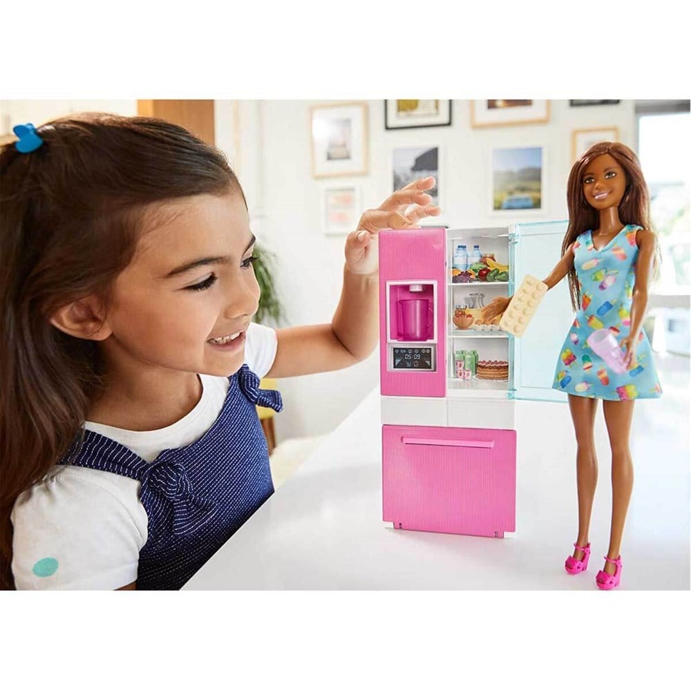 Manken Bebekler, Barbie, Barbie Bebek ve Oda Setleri DVX51 GHL85 Mutfak Seti