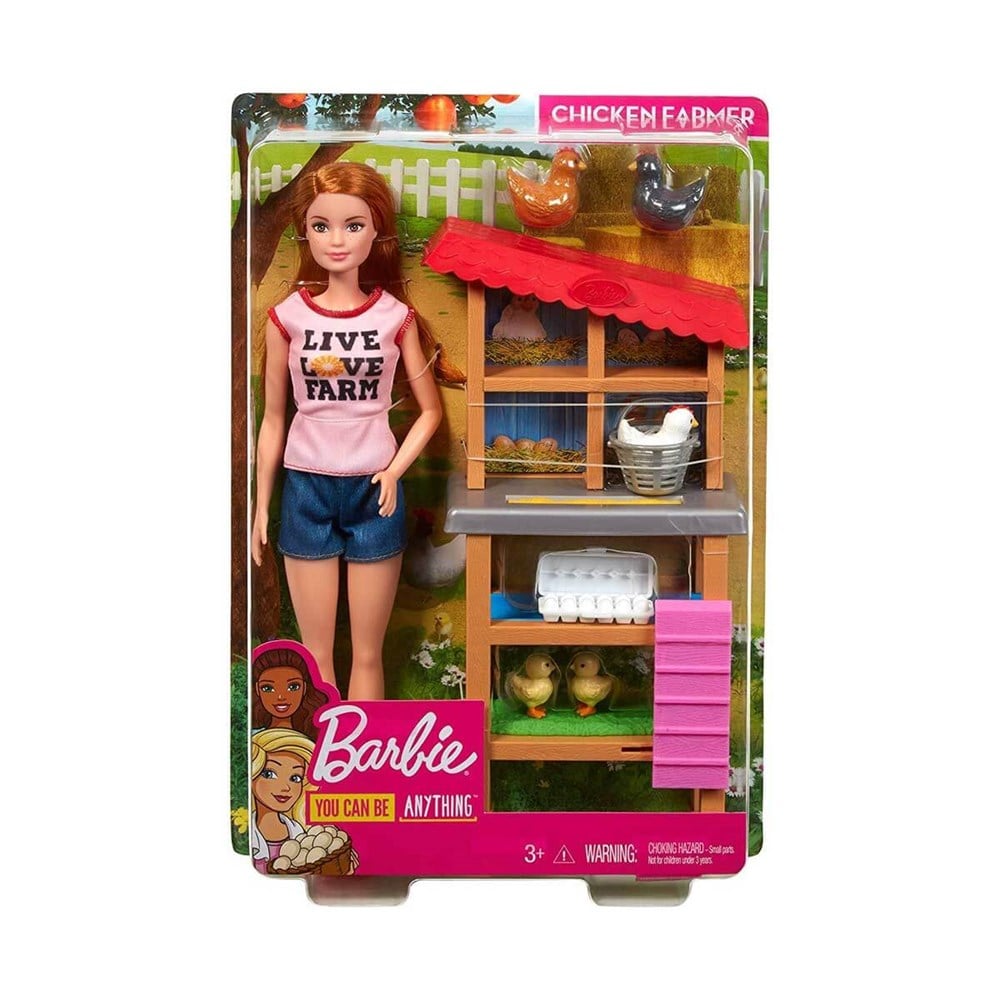 Manken Bebekler, Barbie, Barbie Ben Büyüyünce Meslek Setleri Tavuk Yetiştiricisi DHB63 FXP15