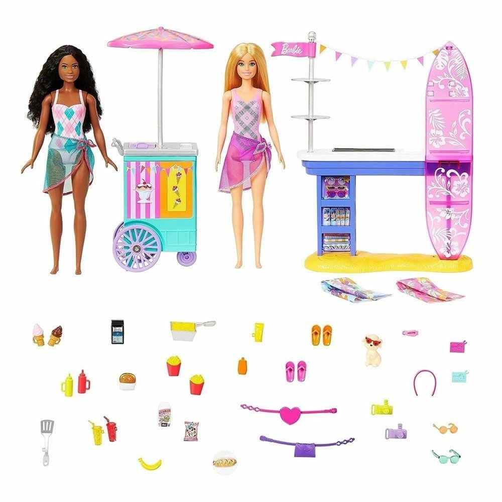 Manken Bebekler, Barbie, Barbie Brooklyn ve Malibu Bebekleri Oyun Seti HNK99