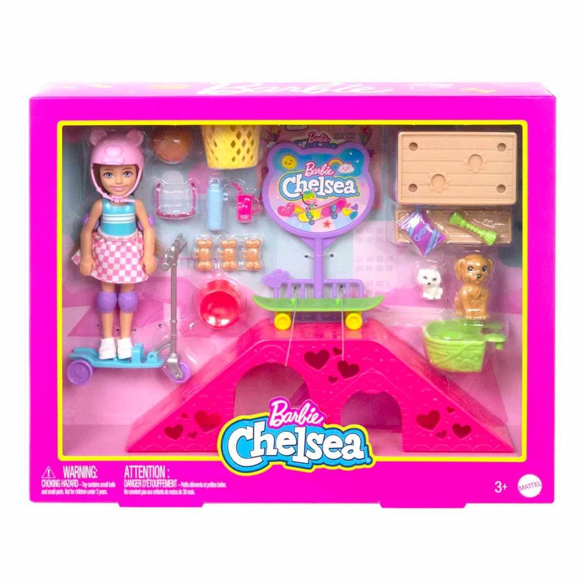 Manken Bebekler, Barbie, Barbie Chelsea Kaykay Parkı HJY35