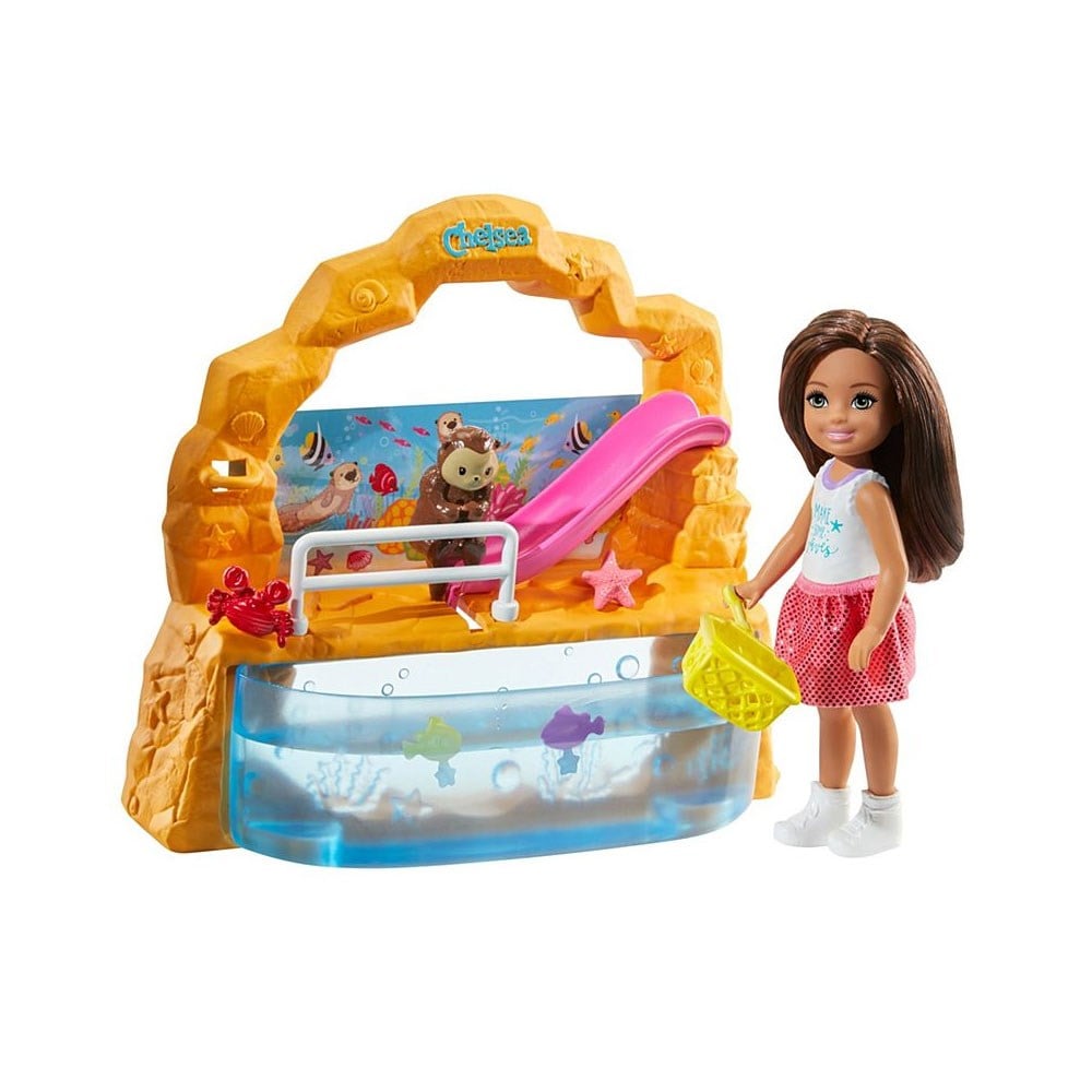 Manken Bebekler, Barbie, Barbie Chelsea Piknikte Oyun Seti FDB32 GHV75 Akvaryumlu