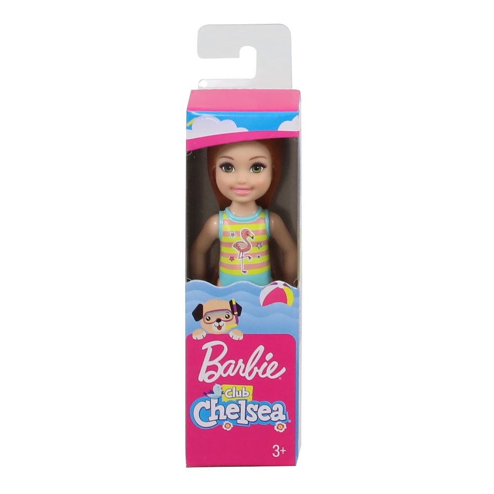 Manken Bebekler, Barbie, Barbie Chelsea Tatilde Bebekleri GLN69 GLN72 Flamingo Desenli