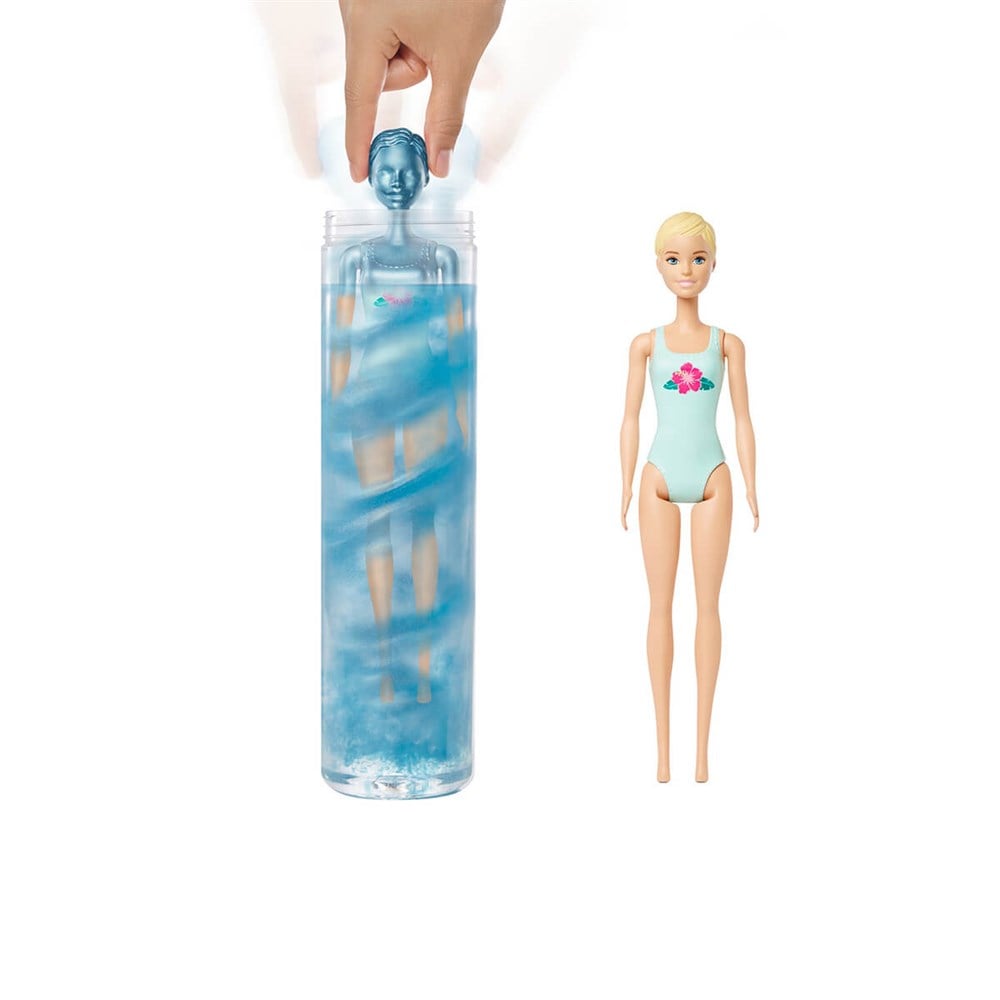 Manken Bebekler, Barbie, Barbie Color Reveal Renk Değiştiren Sürpriz Bebekler S3 GTP42