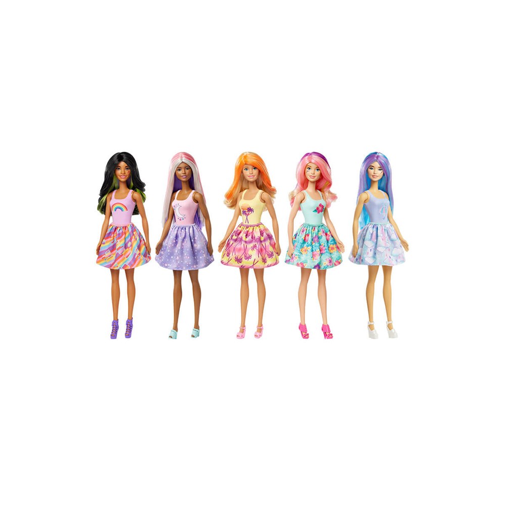 Manken Bebekler, Barbie, Barbie Color Reveal Renk Değiştiren Sürpriz Bebekler S3 GTP42
