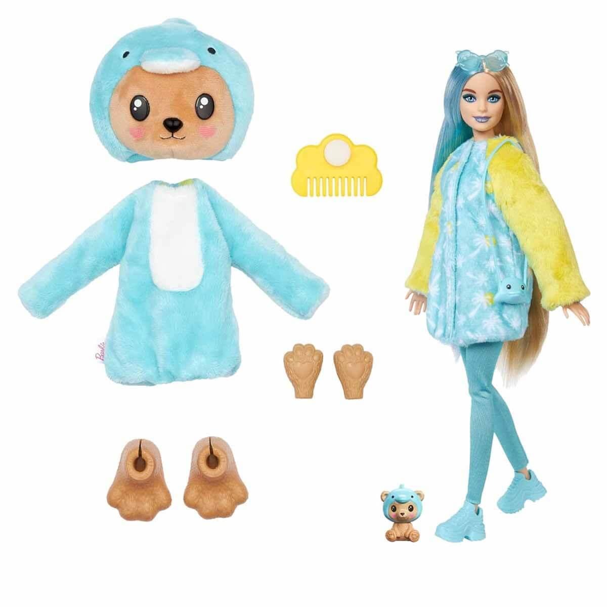 Manken Bebekler, Barbie, Barbie Cutie Reveal Bebek Serisi HRK22 HRK25 Turkuaz